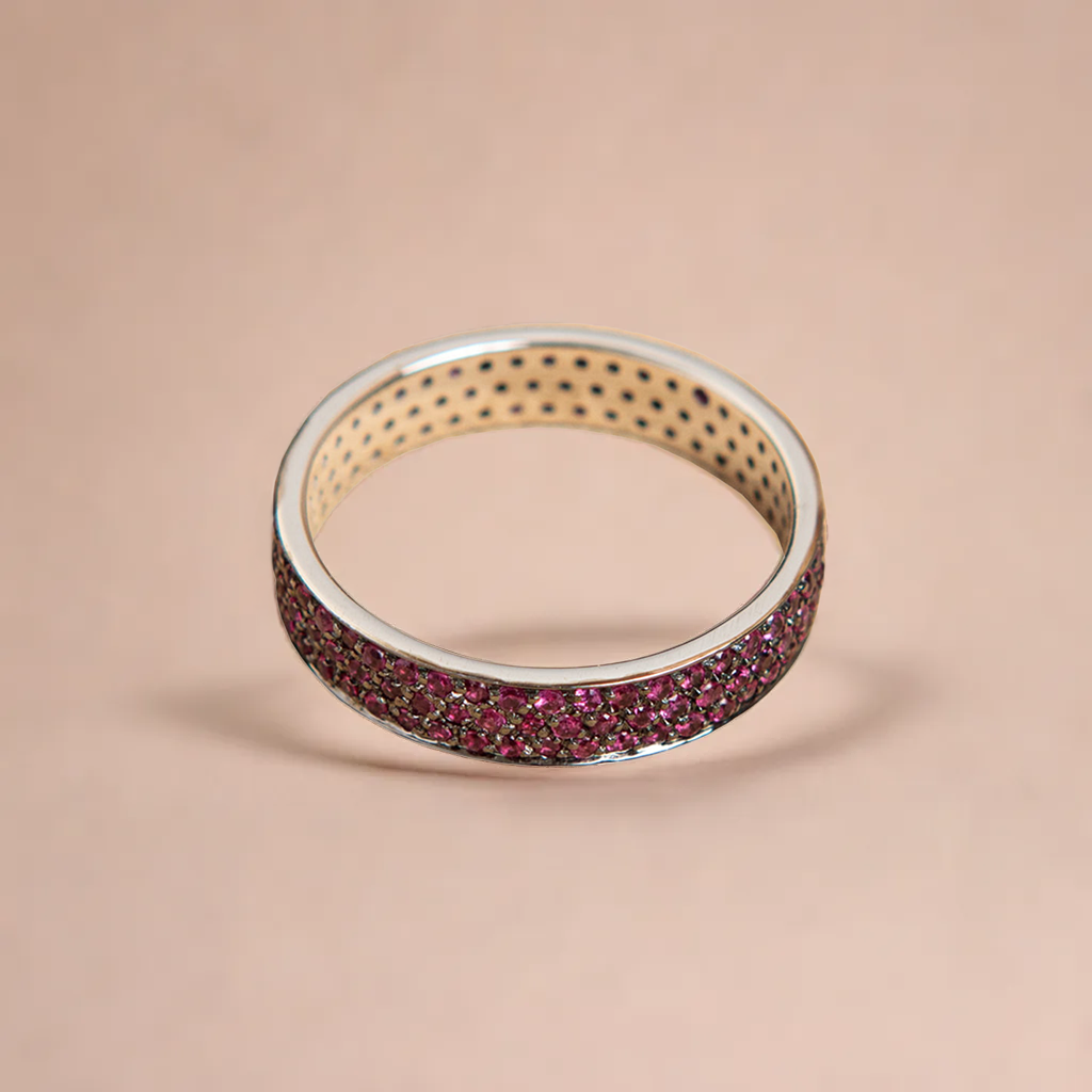 Bague « Sparkle » en or avec rubis