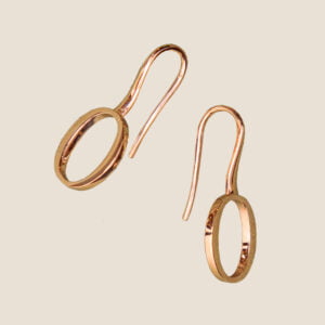 “Iconic-O” 18k  gold earrings with an “O”
